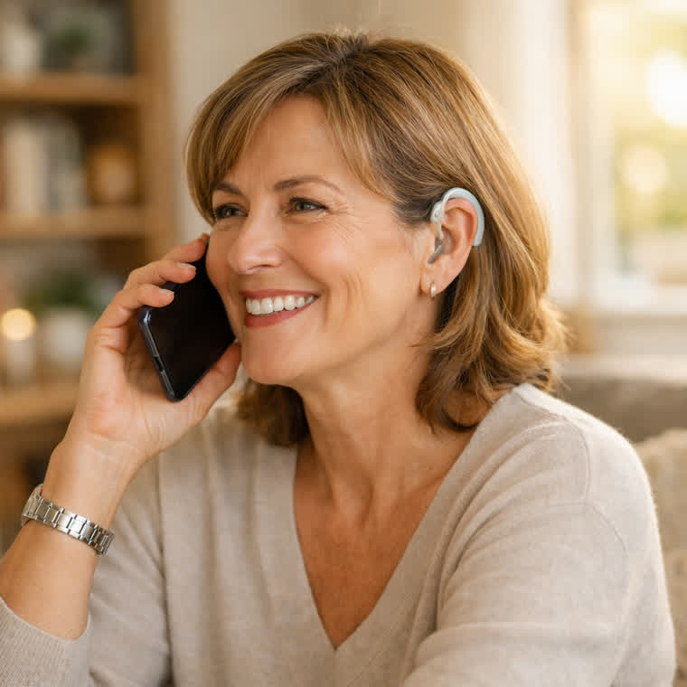 iHEAR Matrix with Bluetooth streaming on smartphone