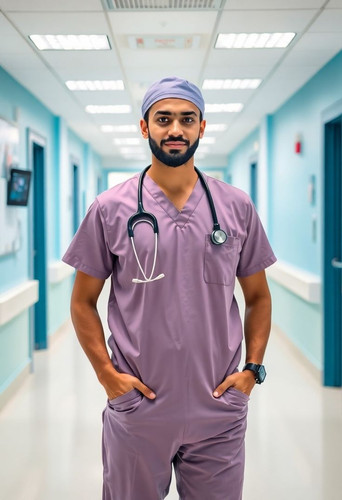 Dedicated Male Nurse in Cutting Edge Medical Ward.jpg