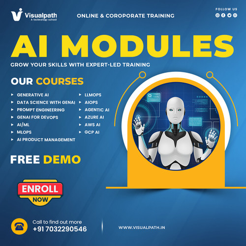 🚀 Upgrade Your Career with AI Modules Training!
Join our advanced AI Modules Training and gain:
 ✔️ Agentic AI, LLMOps & AIOps
 ✔️ Generative AI
 ✔️ Data Science with GenAI
 ✔️ Prompt Engineering
 ✔️ AI/ML & MLOps
 ✔️ Azure AI, AWS AI & GCP AI
💡 Learn with expert-led training
 🌍 Join from anywhere – global learners welcome
 🎯 Job-oriented skills with real-time projects
🎓 FREE DEMO Available
📞 Call Now: +91 7032290546
🌐 Website: https://www.visualpath.in/agentic-ai-online-training.html