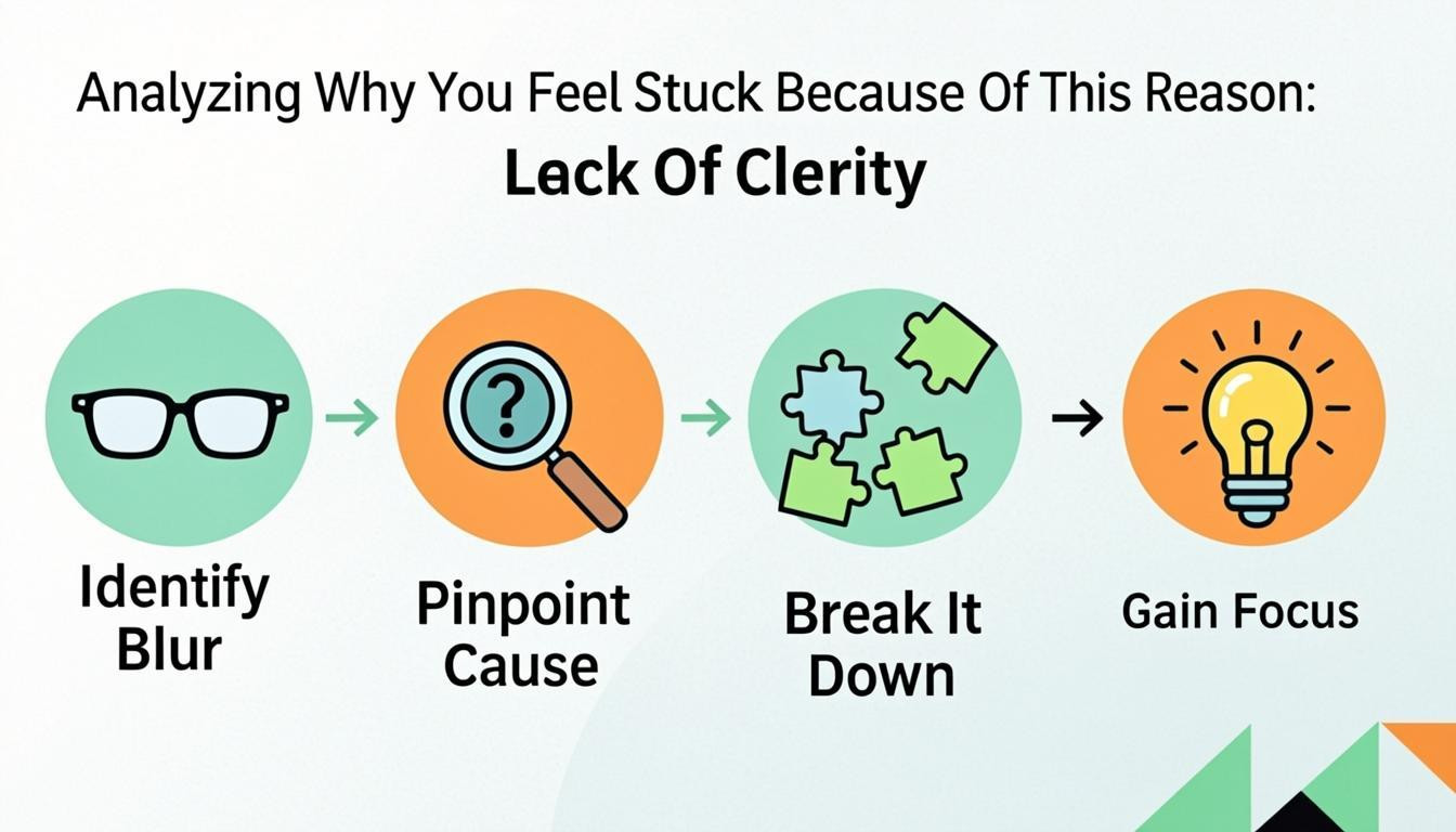 tutorial visual: Analyzing Why You Feel Stuck Because Of This Reason: Lack Of Clarity