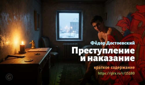 Краткий пересказ романа Фёдора Достоевского «Преступление и наказание» Преступление и наказание, кра.jpg