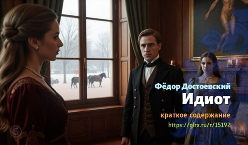 Читать краткий пересказ романа Фёдора Достоевского «Идиот» Достоевский, краткое содержание Фёдор Дос.jpg