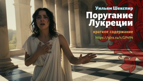 Читать краткий пересказ книги Уильяма Шекспира «Поругание Лукреции». Поругание Лукреции, Шекспир, кр.jpg