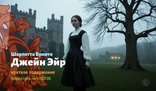 Читать краткий пересказ романа Шарлотты Бронте «Джейн Эйр». Джейн Эйр, краткое содержание Шарлотта Б.jpg