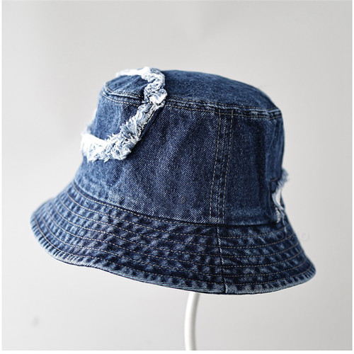 SKU 01 方块毛边补丁牛仔渔夫帽深蓝.jpg