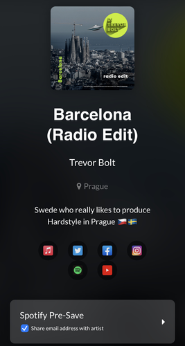 Barcelona (Radio Edit) by Trevor Bolt DistroKid.2