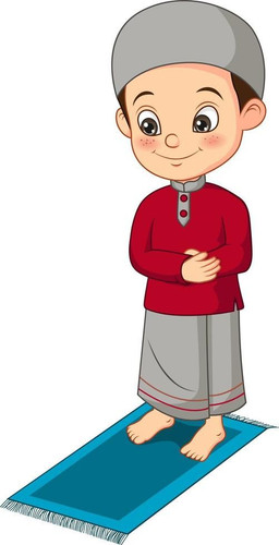 Download Cartoon muslim boy praying on mat for free.jpg