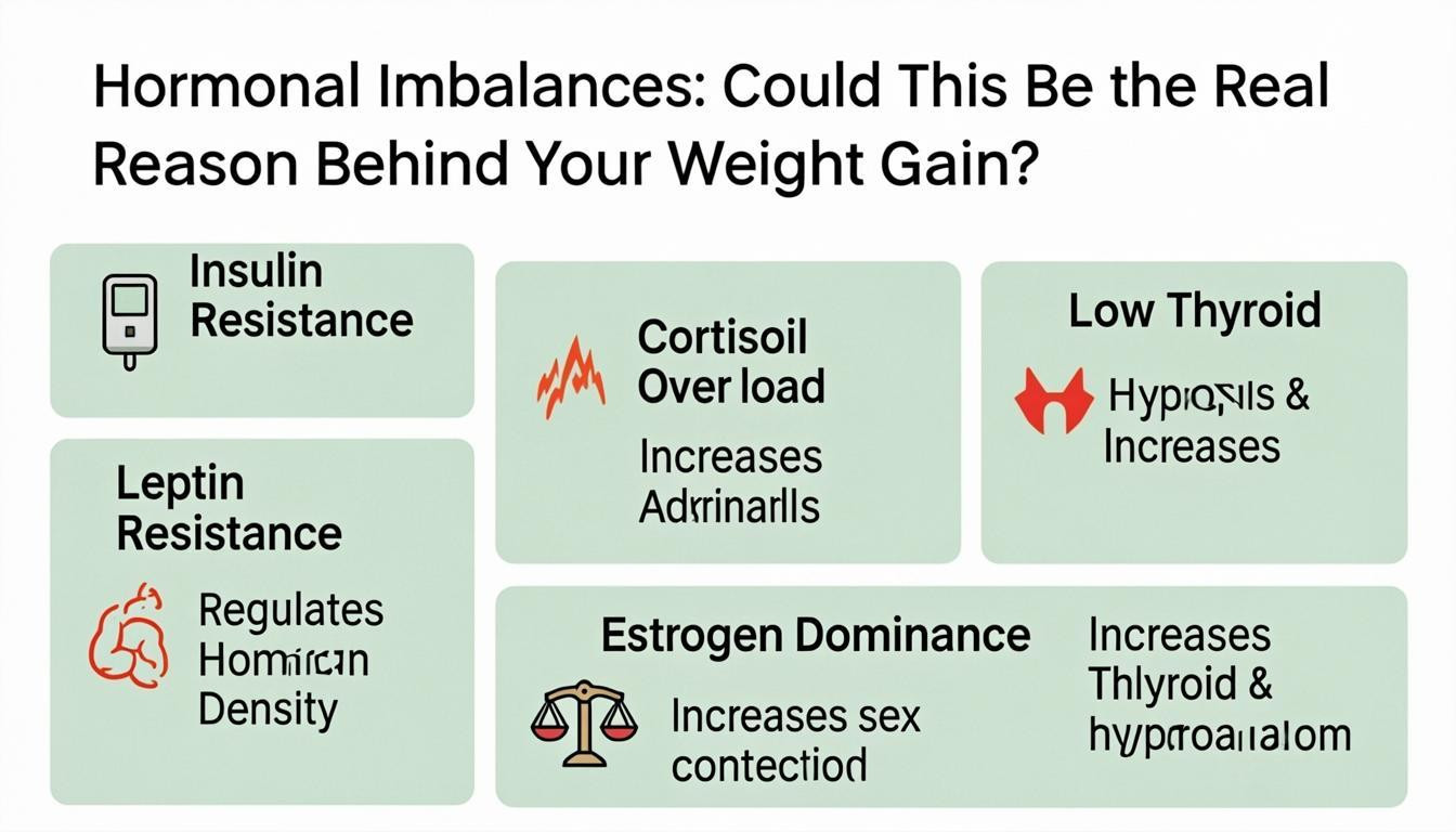 list visual: Hormonal Imbalances: Could This Be the Real Reason Behind Your Weight Gain?
