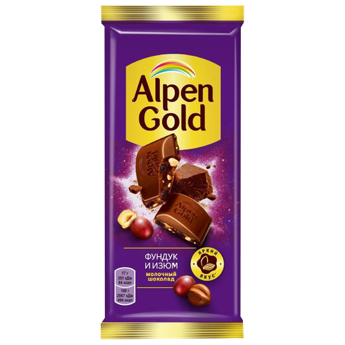 7622201695989 382032 ШОКОЛАД ALPEN GOLD МОЛОЧНЫЙ ФУНДУК ИЗЮМ 80ГР ФЛ П.png