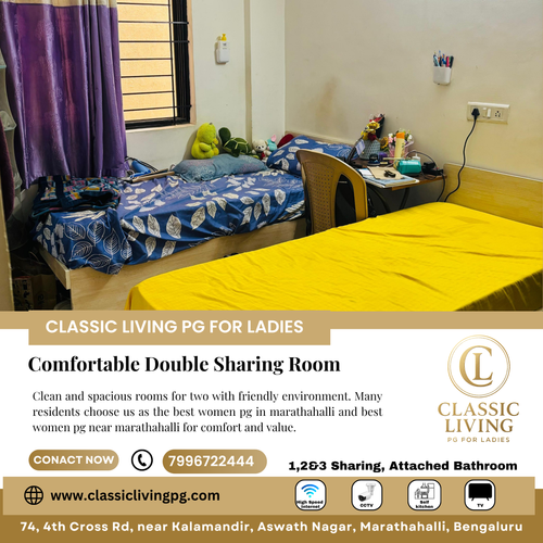 Classic Living PG for Ladies ensures a comfortable and convenient stay in Marathahalli..png