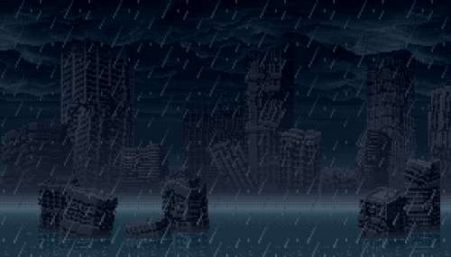 Pixel Rain Background.gif