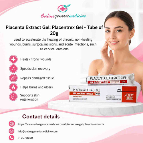 Placenta Extract Gel Tube | Placentrex Gel 20g for Skin Repair.jpg