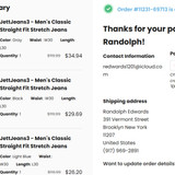 Jeans Confirmation
