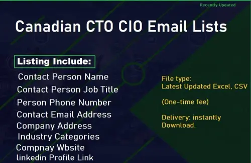 Canadian CTO CIO Email Lists.webp