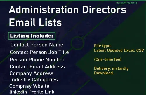 Administration Directors Email Lists.webp