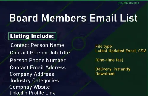 Board Members Email List.webp