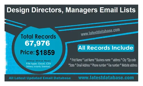 Design Directors Managers Email Lists.webp