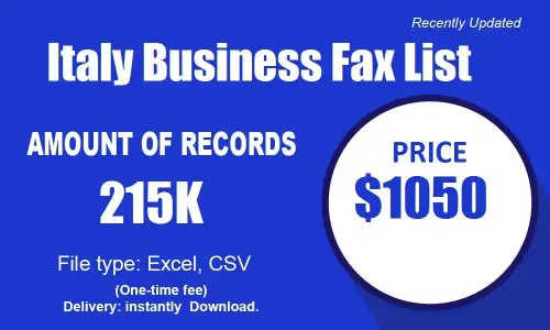 Italy Business Fax List.webp