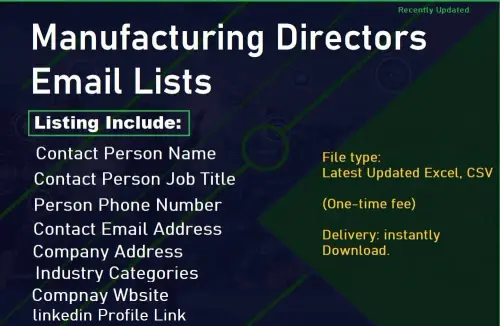 Manufacturing Directors Email Lists.webp