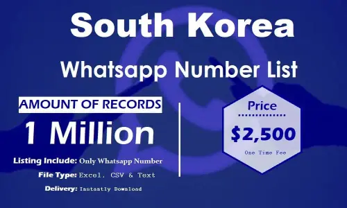 Список номеров WhatsApp в Южной Корее.webp