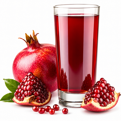 Pomegranate Juice In A Tall Glass.png