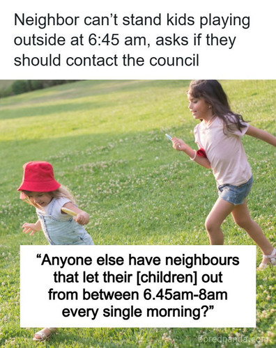 neighbor complains children playing outside early morning.jpg