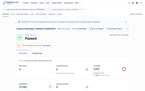 sonarqube release settle link clickhouse data api.png