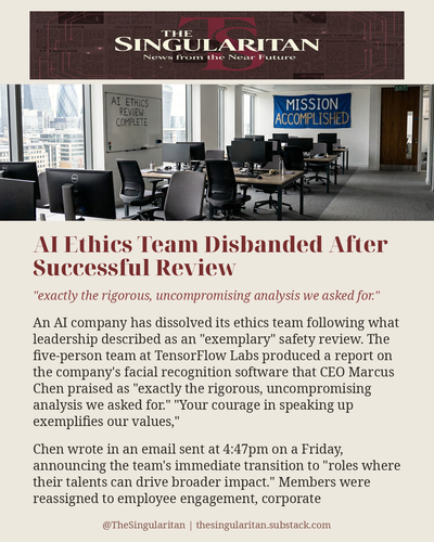 AI Ethics Team Disbanded After Successful Review 01.png