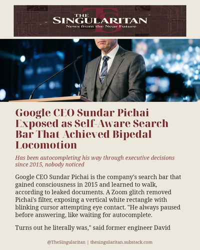 Sundar Pichai Revealed to Be Just Google Search Ba 01.png