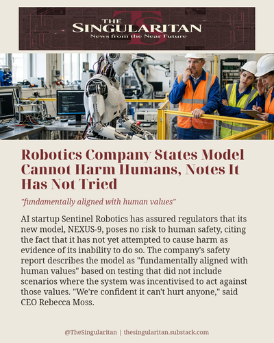 Robotics Company States Model Cannot Harm Humans 01.png