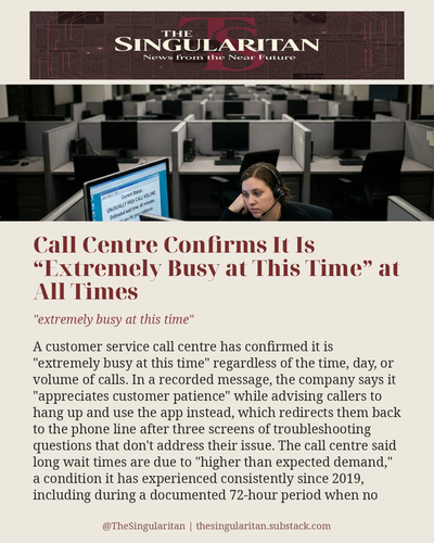 Call Centre Confirms It Is Extremely Busy at This 01.png