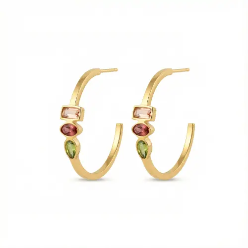 Gold hoop earrings Amalfa.webp