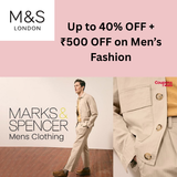 Up to 40% OFF + ₹500 OFF on Men’s Fashion.png