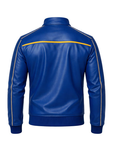 Men's Blue Leather Bomber Jacket 4.png