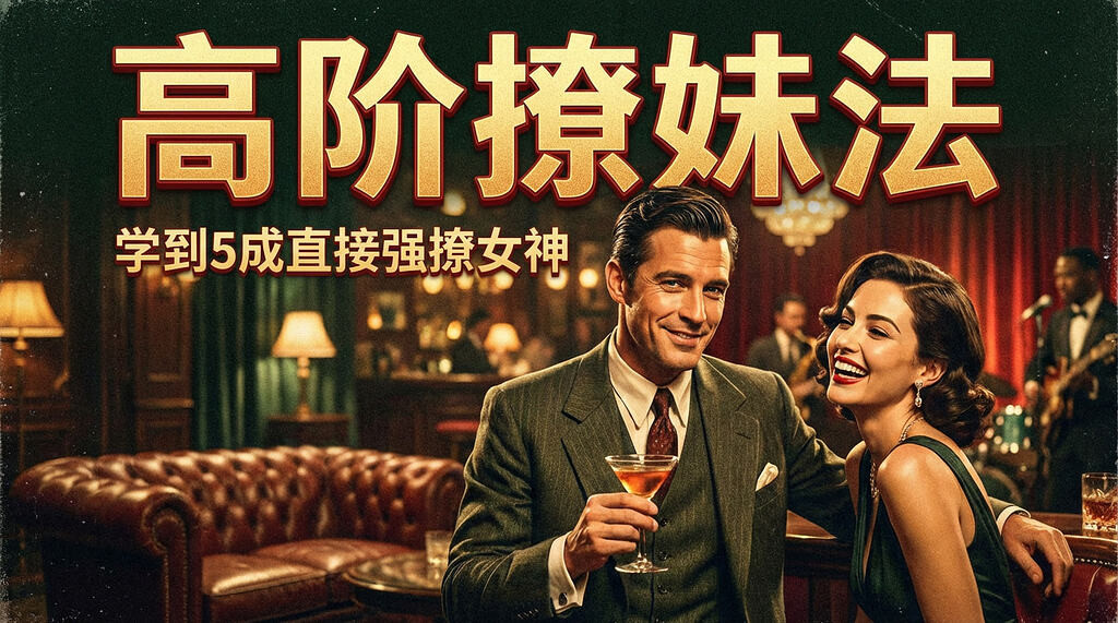 高阶撩妹法，学到5成直接强撩女神