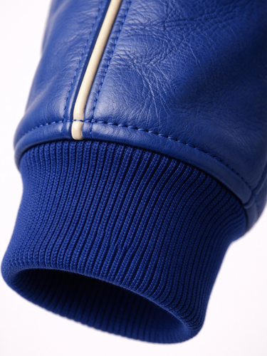 Men's Blue Leather Bomber Jacket 8.png