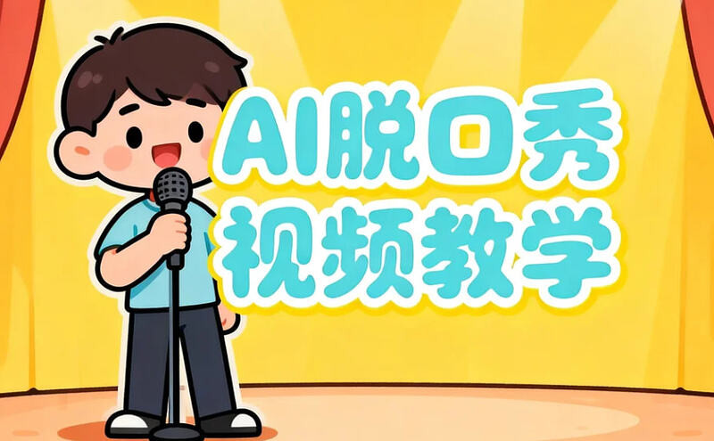 抖音AI脱口秀视频课程，全流程实战教学