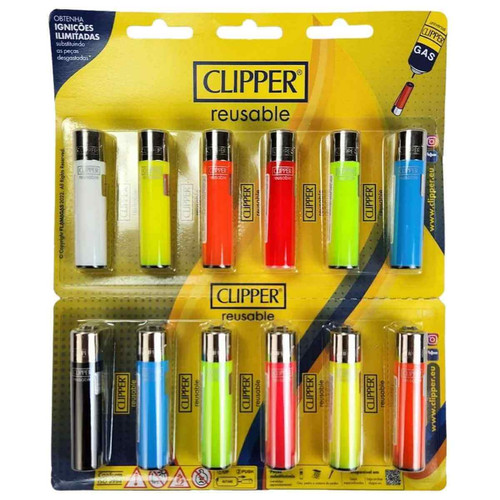 Isqueiro Clipper BP11D Brio Large Display C10 Unidades (Grande) (1)