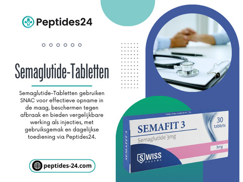 Semaglutide-tabletten zijn populair geworden omdat ze een belangrijk obstakel van eerdere GLP-1 therapieën wegnemen: injecties.

Contact :Peptides24
Adres:  Den Ouden Dries 92 ,Eindhoven, Noord-Brabant ,5632 KL

Officiële website:  https://peptides-24.com/product/semaglutide-tabletten/

Lees onze blog:
https://peptides24-1.jimdosite.com/over-ons/
https://69ce18a2c7614.site123.me/over-ons
https://peptides24.weebly.com/over-ons.html

Meer koppelingen:
https://allmyfaves.com/Peptides_24
https://www.goodreads.com/peptides-24
https://whoosmind.com/peptides24