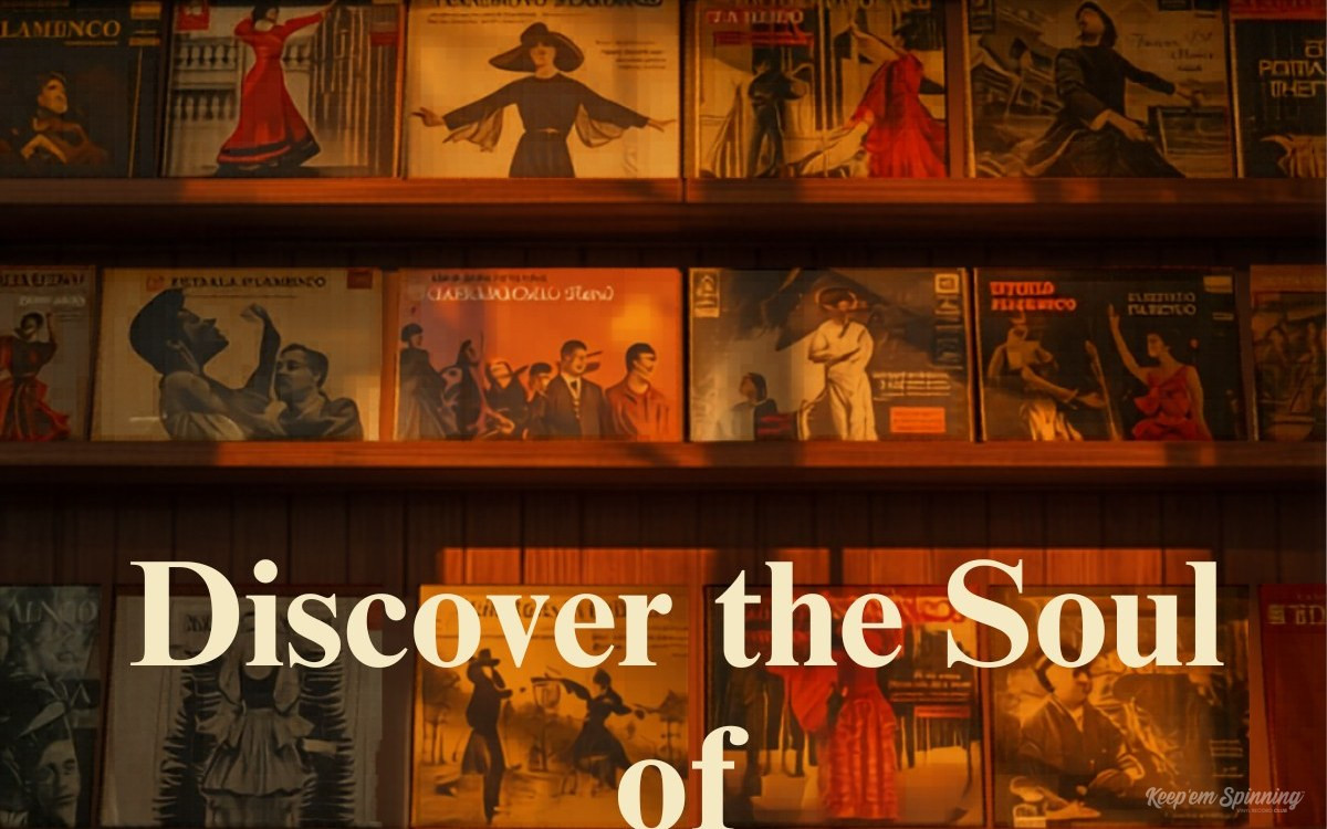 Woman browsing vinyl record collection