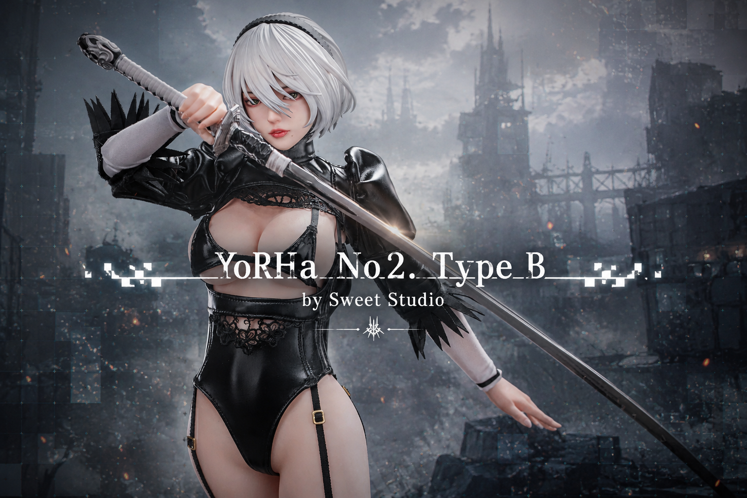 2B Returns in Resin and Silicone with Sweet Studio’s New Statue