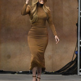 US singer Jennifer Lopez arrives to speak during a campaign rally for US Vice President and Democrat