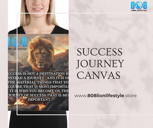 Success Journey Canvas Quote Poster 808 Lion Lifestyle Store.jpg