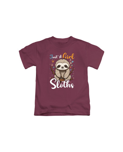 c856 sloth just a girl who loves sloths+Burgundy.jpg
