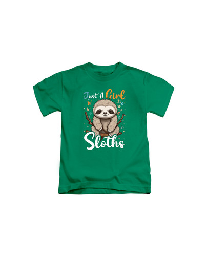 c856 sloth just a girl who loves sloths+Bottle green.jpg