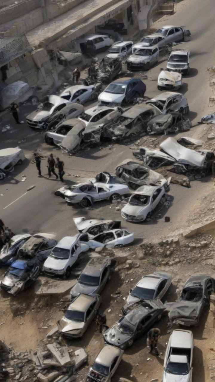 Nine killed in Israeli strikes on cars south of Beirut