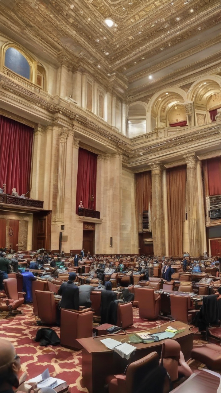 Senate locked down anew