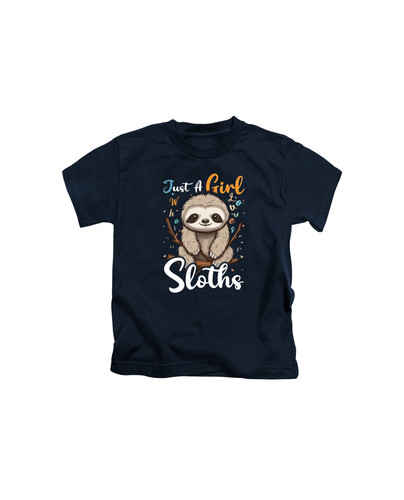 c856 sloth just a girl who loves sloths+Navy.jpg