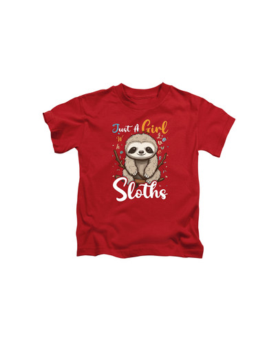 c856 sloth just a girl who loves sloths+Red.jpg