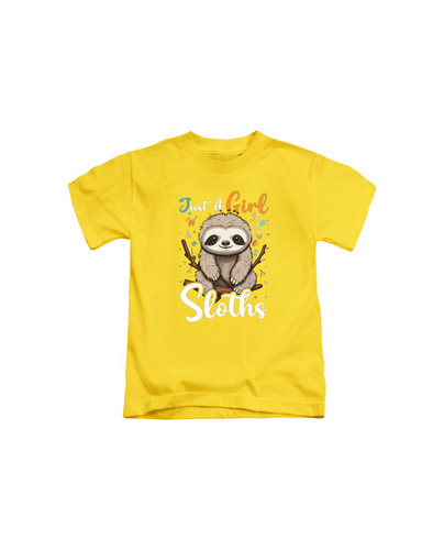c856 sloth just a girl who loves sloths+Yellow.jpg